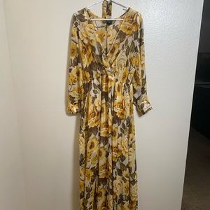 Yellow Floral Dress